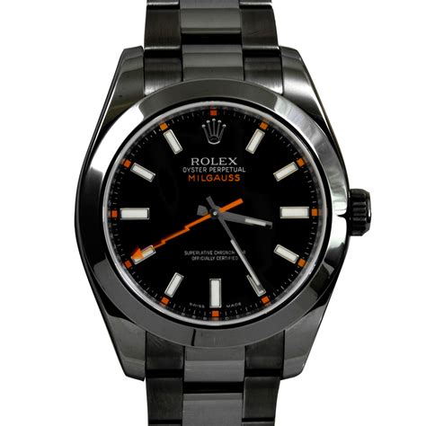 rolex milgauss dial|rolex milgauss pvd black.